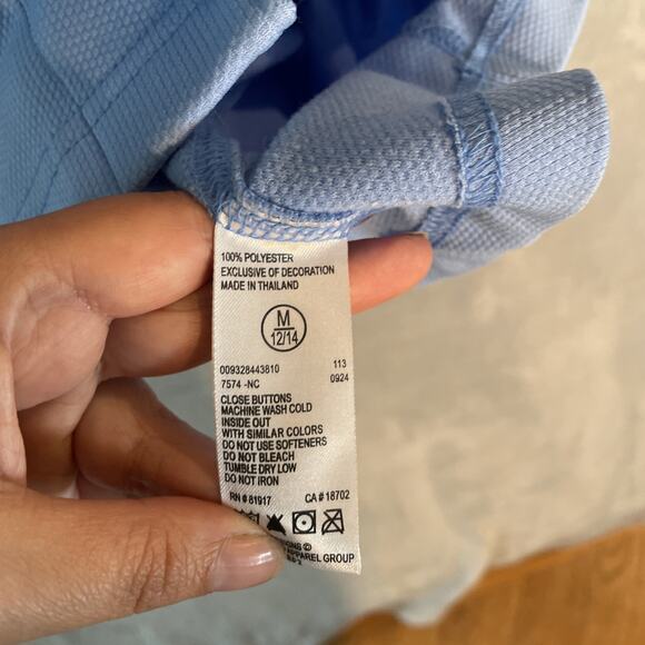 North Carolina Team Issued Baseball Jersey Shirt Nike Tar Heels Medium Blue - Picture 5 of 7